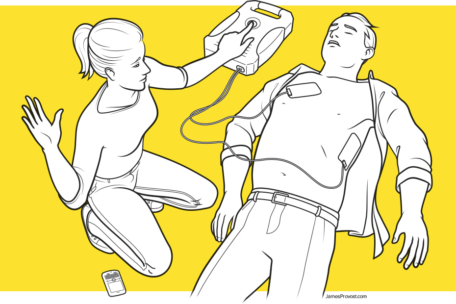 Defibrillator How-To Illustration